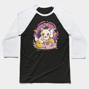 Nonbinary Kitsune Baseball T-Shirt